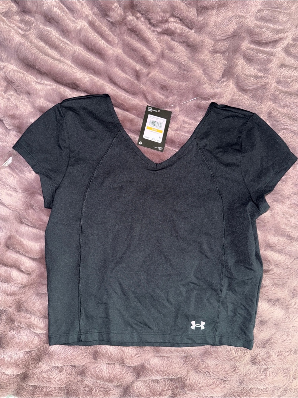 Under Armour Black Women's V-Neck Short Sleeve  Performance Tee